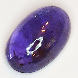 3,31ct Tansanit cabochon oval 11x7mm