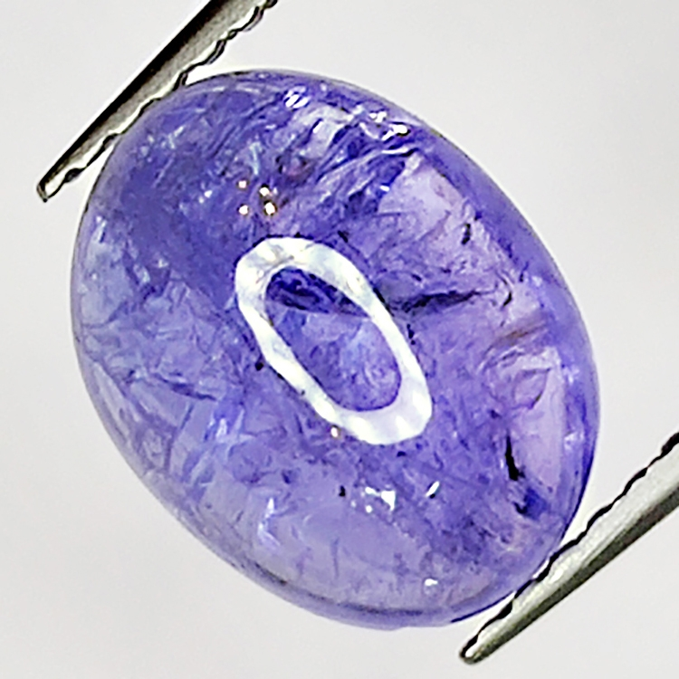 3.21ct Tanzanite cabochon ovale 9x7mm