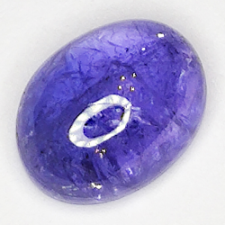 3.21ct Tanzanite cabochon oval 9x7mm