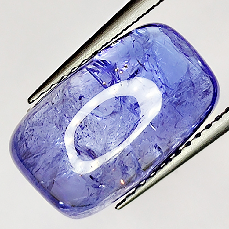 6,75ct Tanzanite cabochon rectangulaire 17x8mm