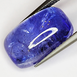 6,75ct Tanzanite cabochon rectangulaire 17x8mm