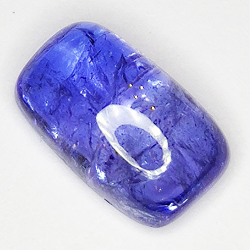 6,75ct Tanzanite cabochon rectangulaire 17x8mm