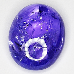 5.39ct Tanzanite cabochon ovale 12x10mm