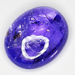 5.39ct Tanzanite cabochon oval 12x10mm