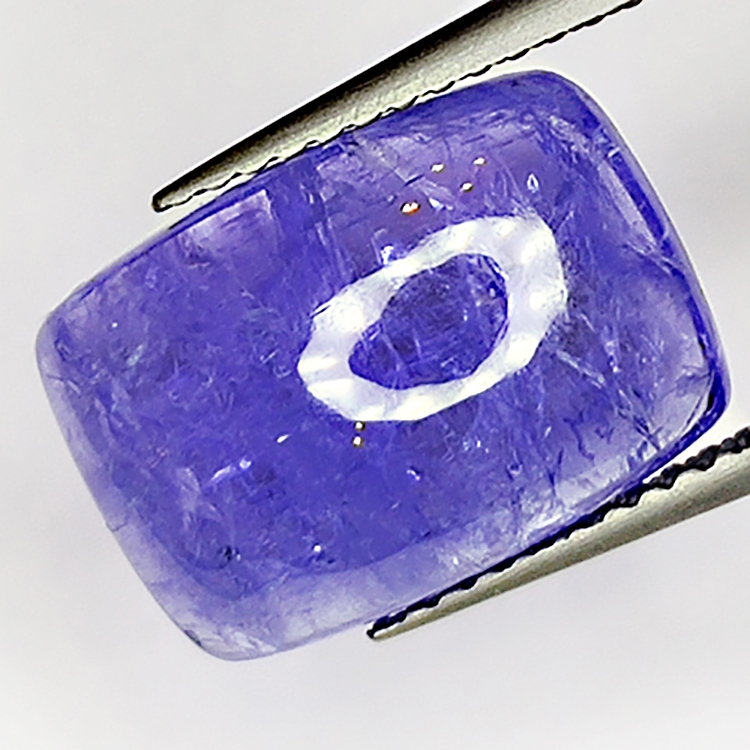 6.31ct Tanzanite cabochon rectangular 13x9mm