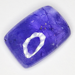 6.31ct Tanzanite cabochon rectangular 13x9mm