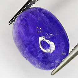 3.49ct Tanzanite cabochon oval 10x7mm