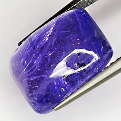 5,94ct Tanzanite cabochon carré 12x9mm