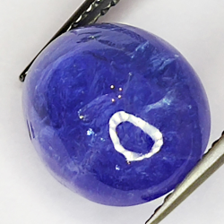 5.84ct Tanzanite cabochon ovale 12x9mm