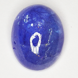 5.84ct Tanzanite cabochon oval 12x9mm