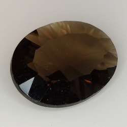 Smoky quartz oval cut millenium 16x12mm 4pz