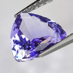 1.26ct Tanzanite taglio trillante 7.5x7.5mm