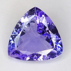 1.26ct Tanzanite trilliant cut 7.5x7.5mm