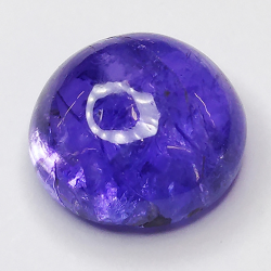 3,87 Tanzanite cabochon rond 9x9mm