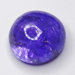 3,87 Tanzanite cabochon rond 9x9mm