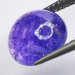 3,87 Tanzanite cabochon rond 9x9mm