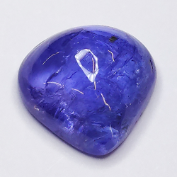 4.07ct Tanzanite pear cabochon 10x10mm