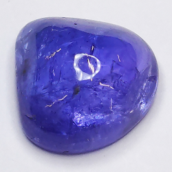 4.07ct Tanzanite cabochon pera 10x10mm