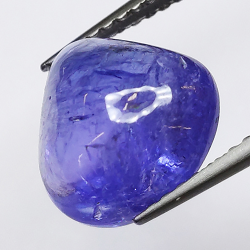 4.07ct Tanzanite cabochon pera 10x10mm