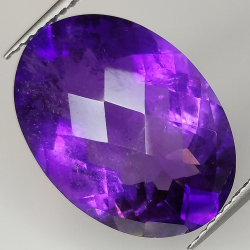 Amethyst oval geschnittenes Schachbrett 18.00x13.00mm 1pz