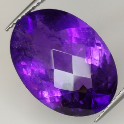 Amethyst oval geschnittenes Schachbrett 18.00x13.00mm 1pz