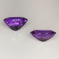 Amethyst oval geschnitten 12.00x10.00mm 2pz