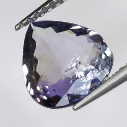 1.96ct Tanzanite taglio pera 9.6x8.2mm