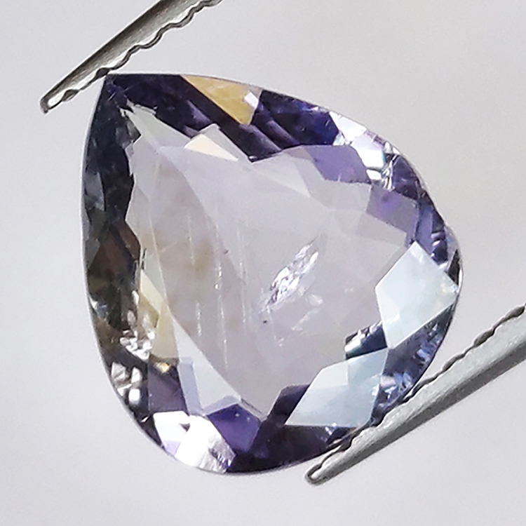 1.96ct Tanzanite pear cut 9.6x8.2mm