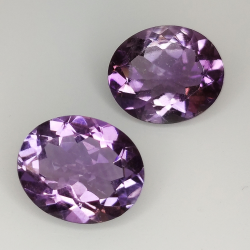 Amethyst oval geschnitten 12.00x10.00mm 2pz