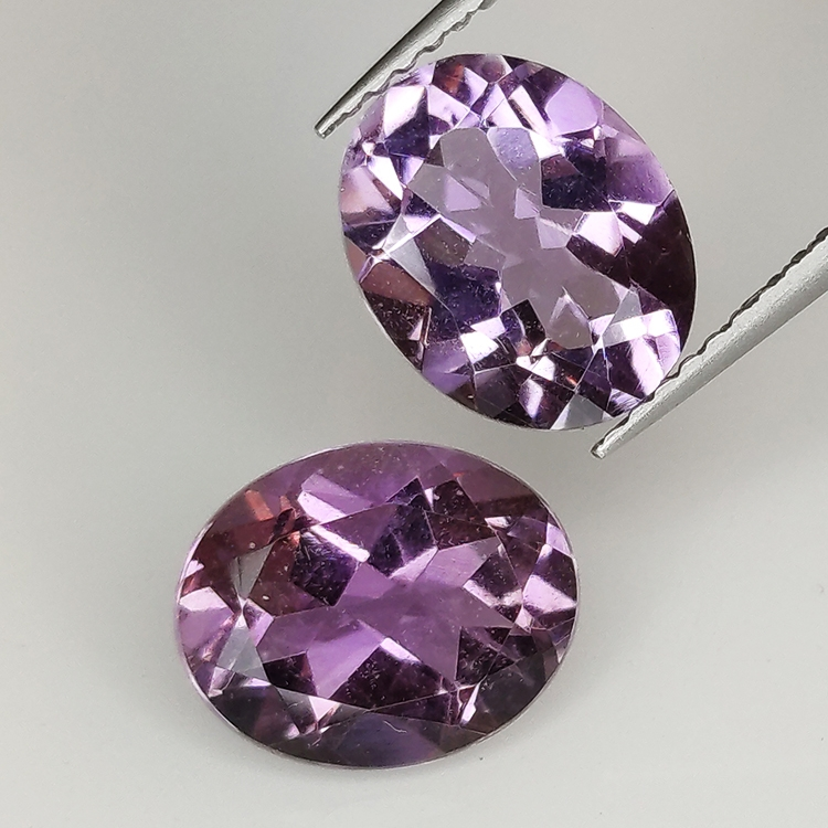 Amethyst oval cut 10.00x8.00mm 4pcs