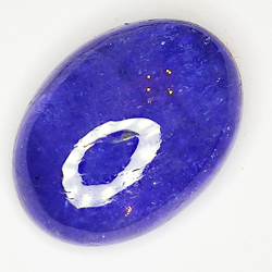 12.79ct Tansanit cabochon ovaler 16.8x12.5mm