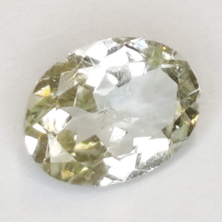 1.00ct Yellow Tourmaline oval cut 7.6x5.8mm