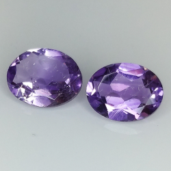 Amethyst oval cut 9.00x7.00mm 6pcs