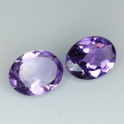 Amethyst oval cut 9.00x7.00mm 6pcs