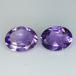 Amethyst oval cut 9.00x7.00mm 6pcs