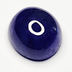 12,36ct Blauer Saphir cabochon rund 12x12mm