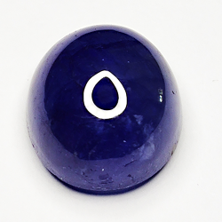 12,36ct Blauer Saphir cabochon rund 12x12mm