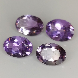 Amethyst oval geschnitten 7.00x5.00mm 5St