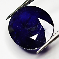 12,90ct Blauer Saphir ovalschliff 15x13mm