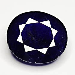 12,90ct Blauer Saphir ovalschliff 15x13mm