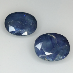 Blue sapphire oval cut 12x10mm 1pz