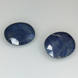 Blue sapphire oval cut 12x10mm 1pz