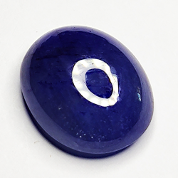 6.61ct Zaffiro Blu cabochon ovale 12x10mm