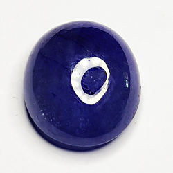 6,61ct Blauer Saphir cabochon oval 12x10mm