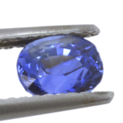 1,17 ct blauer Saphir im Ovalschliff 5,92 x 4,67