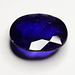 6,71ct Blauer Saphir ovalschliff 13x12mm