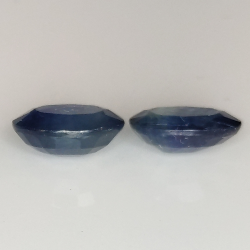 Coupe ovale saphir bleu 8x6mm 2pz