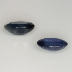 Coupe ovale saphir bleu 7x5mm 2pz