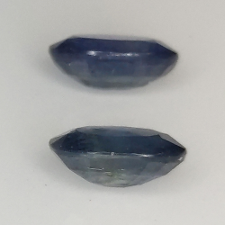 Blue sapphire oval cut 7x5mm 2pz