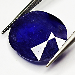 8,81ct Blue Sapphire ovale coupe 15x13mm